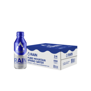 Rain Pure Mountain Spring Water – 16oz Bottles, 24-Pack | Natural, Crisp & Refreshing