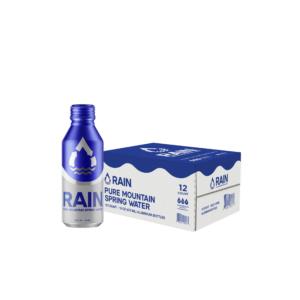 Rain Pure Mountain Spring Water – 16oz Bottles, 12-Pack | Natural, Crisp & Refreshing